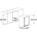 Fulgor FWC 8200 U TC BKX 39瓶 雙溫區紅酒櫃